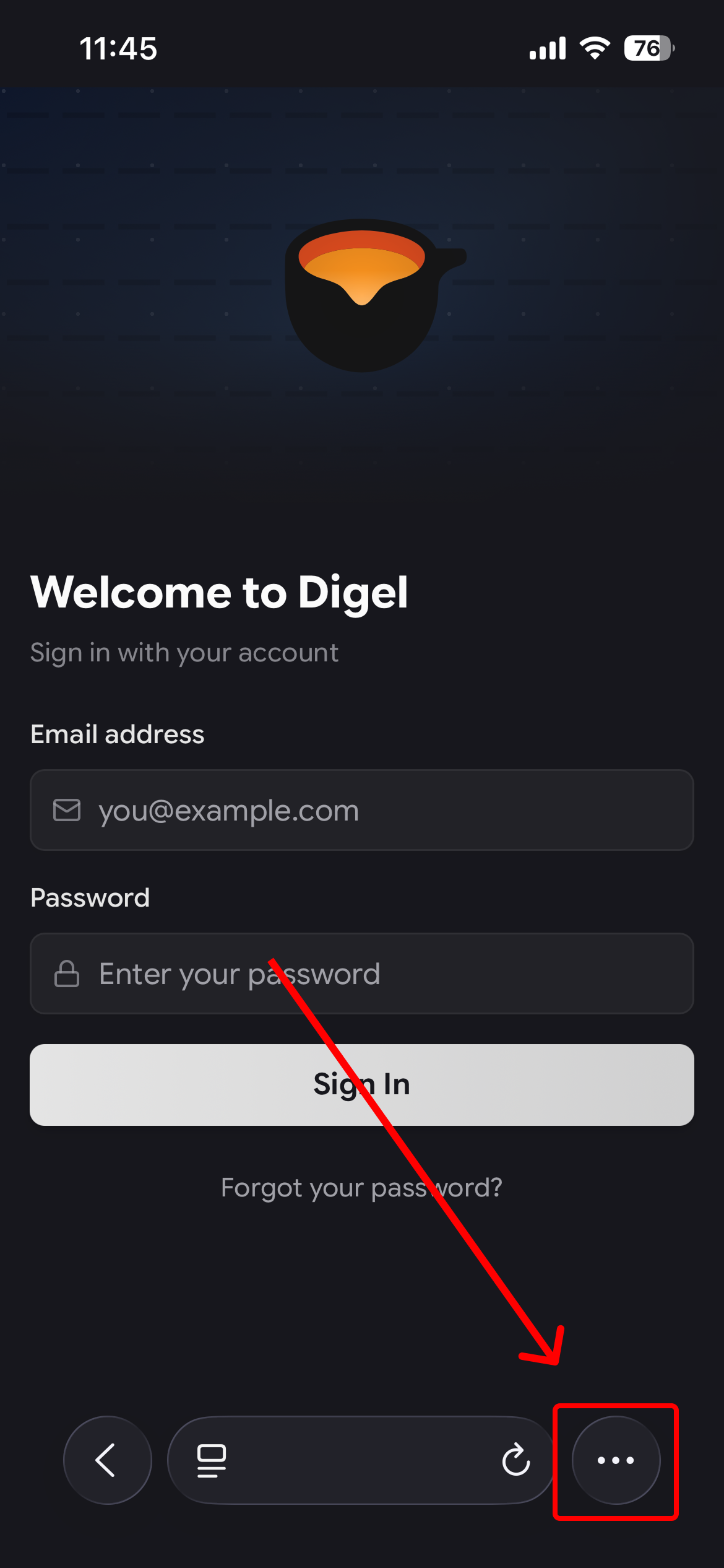 Safari Share button location